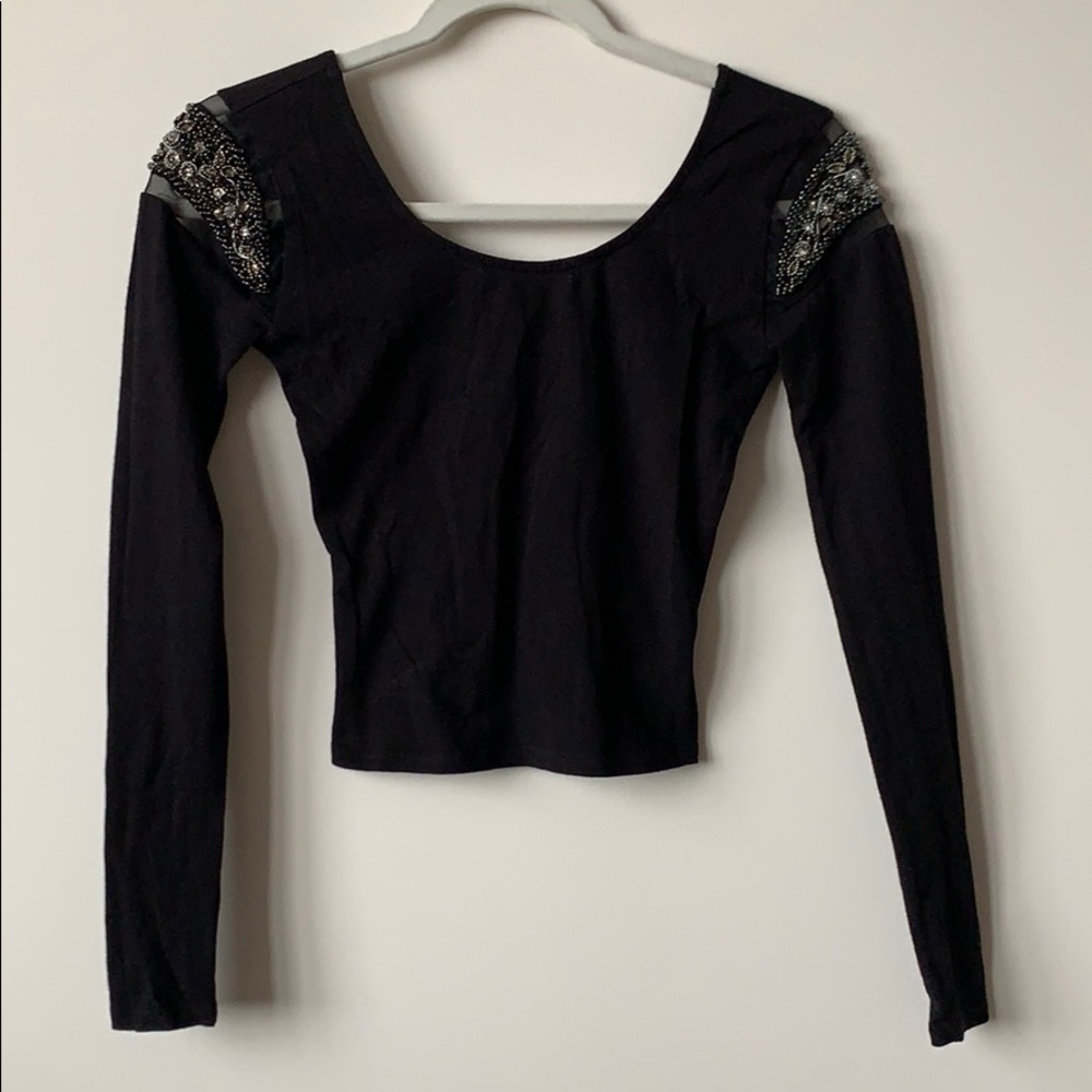 Urban outfitters low back top with shoulder detail